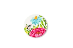 Sottobicchieri, 6 pezzi, ceramica, fiori