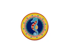 Sottobicchieri, 6 pezzi, ceramica, stile marinaro