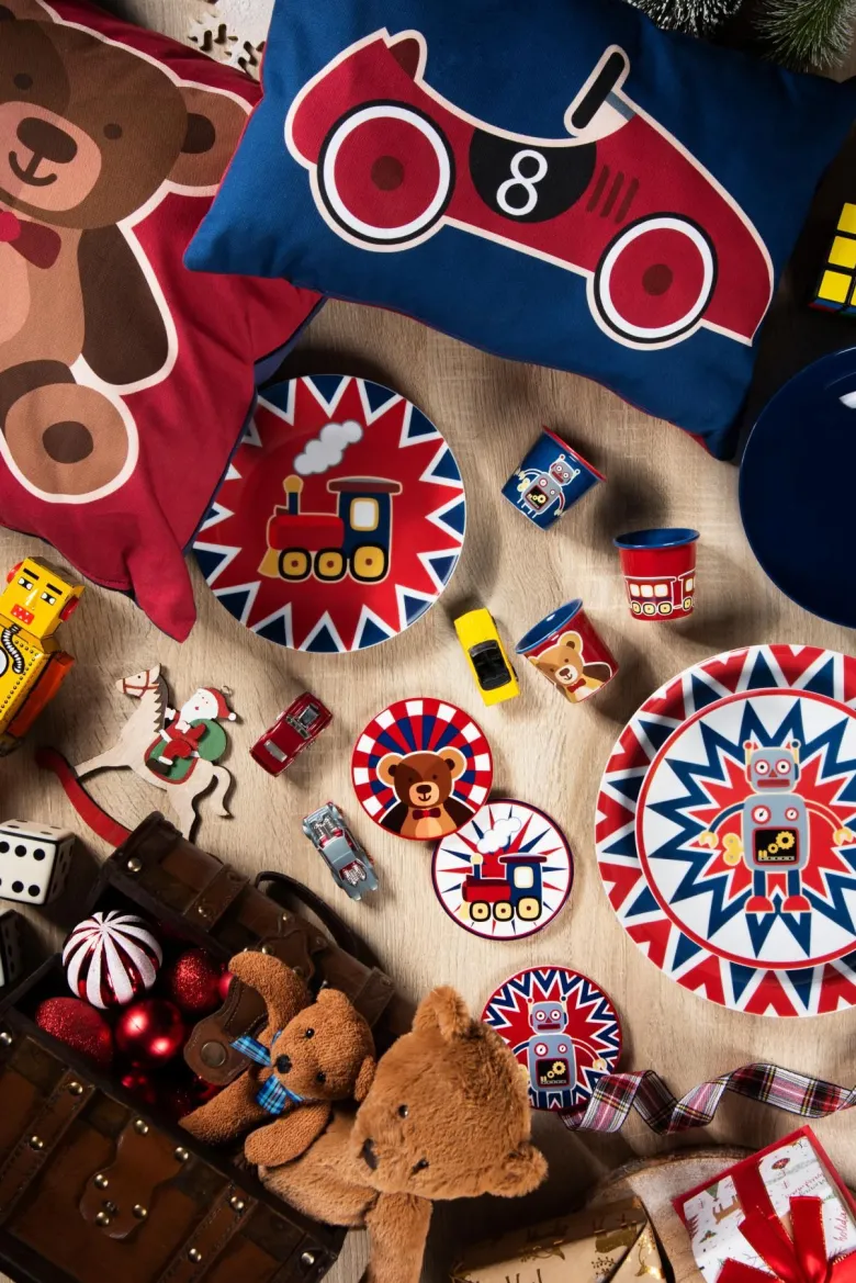 Sottobicchieri, 4 pezzi, ceramica, natalizi