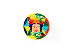 Sottobicchieri, 6 pezzi, ceramica, stile siciliano