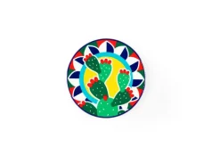 Sottobicchieri, 6 pezzi, ceramica, stile siciliano
