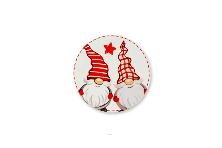 Sottobicchieri, 6 pezzi, ceramica, natalizi