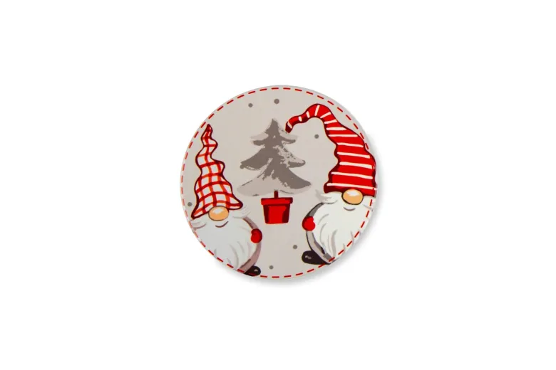 Sottobicchieri, 6 pezzi, ceramica, natalizi