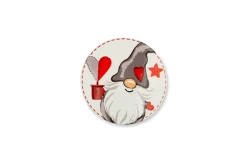 Sottobicchieri, 6 pezzi, ceramica, natalizi