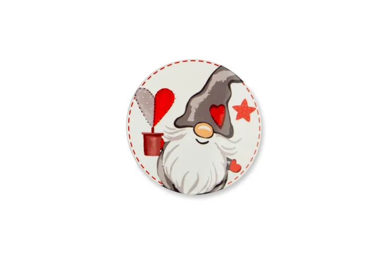 Sottobicchieri, 6 pezzi, ceramica, natalizi