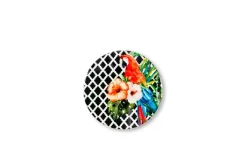Sottobicchieri, 6 pezzi, ceramica, stile tropicale