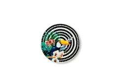 Sottobicchieri, 6 pezzi, ceramica, stile tropicale