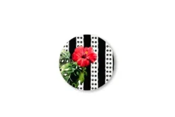 Sottobicchieri, 6 pezzi, ceramica, stile tropicale