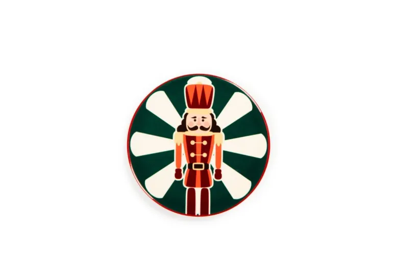 Sottobicchieri, 6 pezzi, ceramica, natalizi