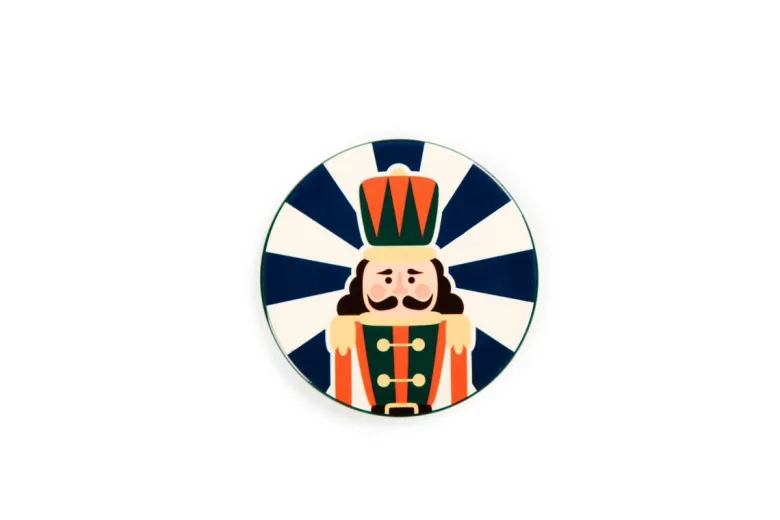 Sottobicchieri, 6 pezzi, ceramica, natalizi