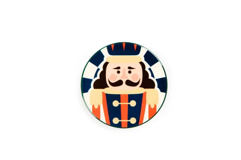 Sottobicchieri, 6 pezzi, ceramica, natalizi