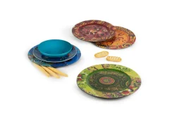 Sottopiatti, 6 pezzi, fantasia aborigena, multicolore