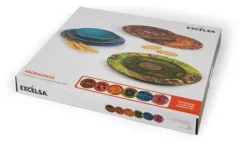Sottopiatti, 6 pezzi, fantasia aborigena, multicolore