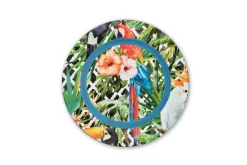 Sottopiatti, 6 pezzi, fantasia tropicale, multicolore