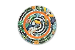 Sottopiatti, 6 pezzi, fantasia tropicale, multicolore