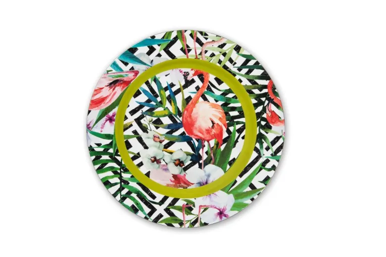 Sottopiatti, 6 pezzi, fantasia tropicale, multicolore