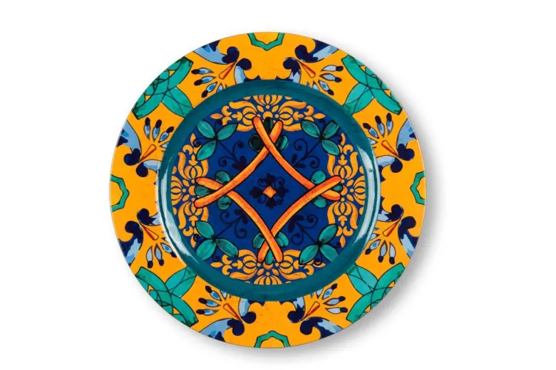 Sottopiatti, 6 pezzi, stile siciliano, multicolore