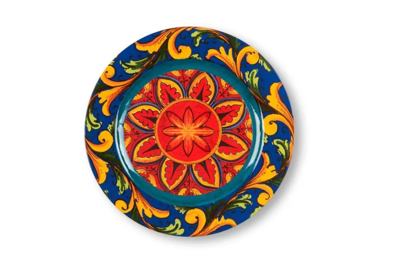 Sottopiatti, 6 pezzi, stile siciliano, multicolore