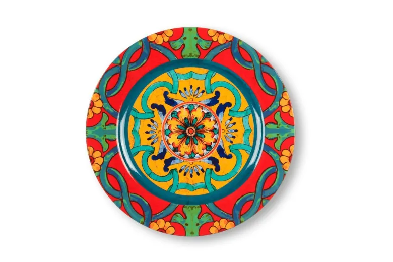 Sottopiatti, 6 pezzi, stile siciliano, multicolore