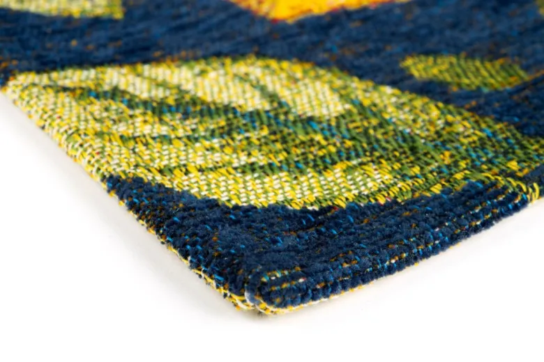 Tappeto arredo, con limoni, multicolore, 165x110 cm