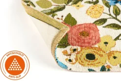 Tappeto arredo, floreale, multicolore, 165x110 cm