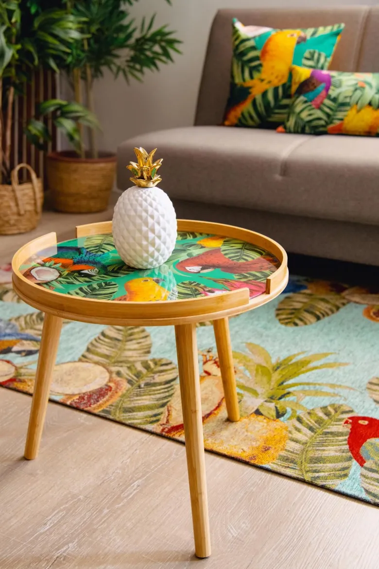 Tappeto arredo, stile esotico, multicolore, 165x110 cm