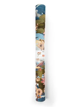 Tappeto arredo, stile giapponese, multicolore, 165x110 cm
