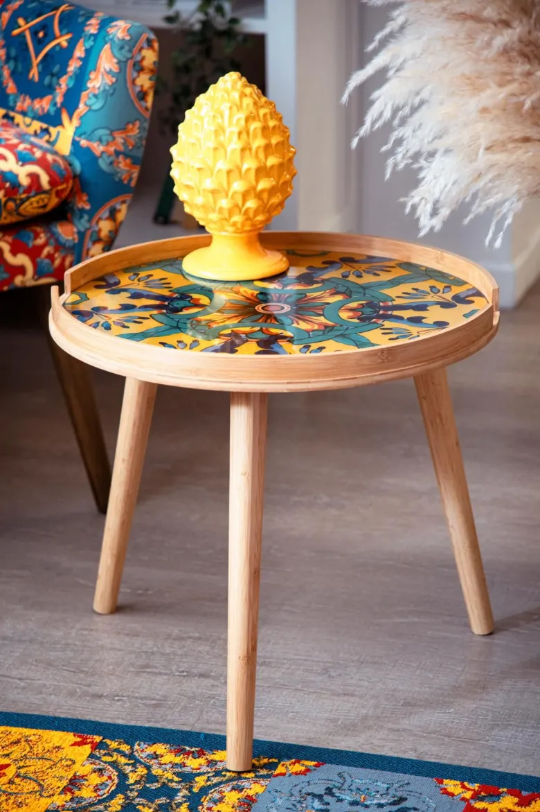 Tappeto arredo, stile mediterraneo, multicolore, 165x110 cm