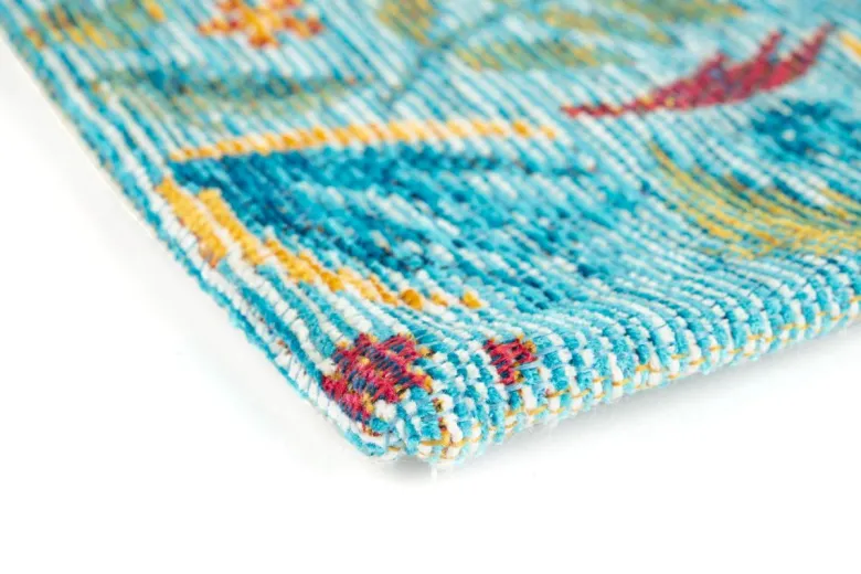 Tappeto arredo, stile messicano, multicolore, 165x110 cm