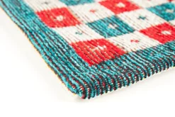 Tappeto arredo, stile siciliano, multicolore, 165x110 cm