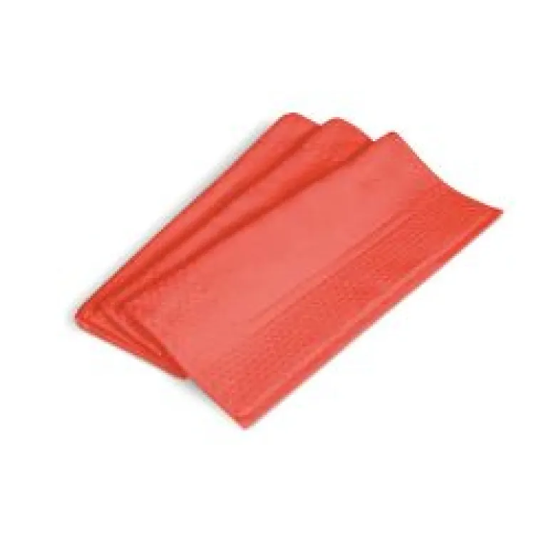 Tappeto bagno, 100% cotone, rosso, 50x80 cm
