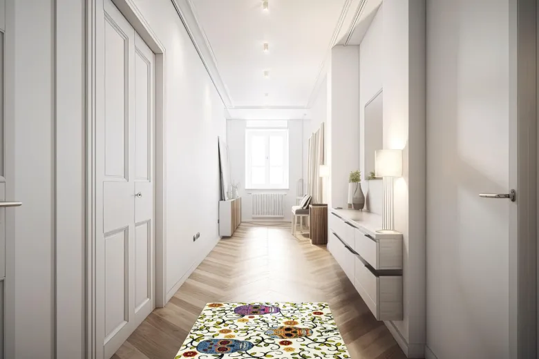 Tappeto da cucina, con teschi, 45x75 cm