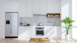 Tappeto da cucina, fiori, 45x75 cm