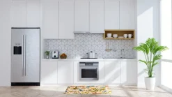 Tappeto da cucina, floreale, 45x75 cm