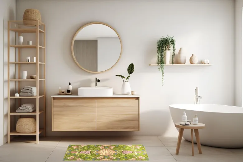 Tappeto da cucina, stile cinese, 45x75 cm