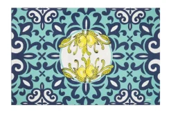 Tappeto multiuso, soft, 80x52 cm, con limoni