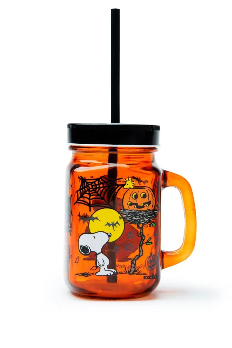 Tazza mug con cannunccia, 1 pezzo, snoopy halloween, 480 ml