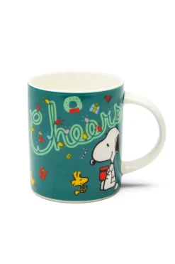 Tazza tipo mug, shiny & bright, peanuts, natalizia
