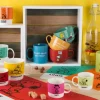 Tazze da latte, peanuts, 6 pezzi, multicolori