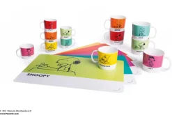 Tazze da latte, peanuts, 6 pezzi, multicolori