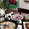 Tazze da tè con piattino, 6 pezzi, porcellana, bianco