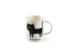 Tazze tipo mug, 2 pezzi, gattini, bianco e nero