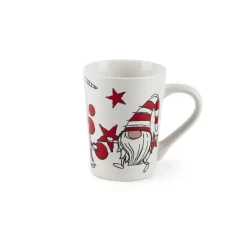 Tazze tipo mug, 4 pezzi, gnomo, natalizie