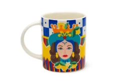 Tazze tipo mug, 4 pezzi, multicolore, porcellana, 300 ml