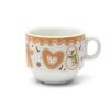 Tazzine caffè, 4 pezzi, con supporto, porcellana