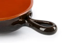 Tegame, in terracotta, 1 manico, 24 cm