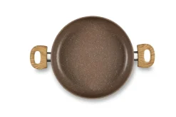 Tegame, 1 pezzo, 28 cm, effetto legno e pietra