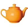 Teiera, arancione, porcellana