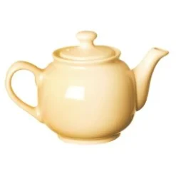 Teiera, crema, porcellana