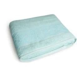 Telo doccia, 100% cotone, azzurro,100x150 cm
